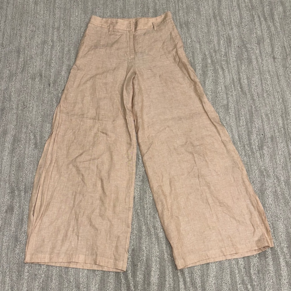 Elevenses Tan Wide-Leg Trousers